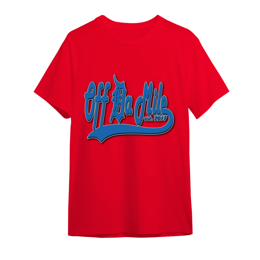 Off Da Mile (Blue Logo) Oversized T-Shirts