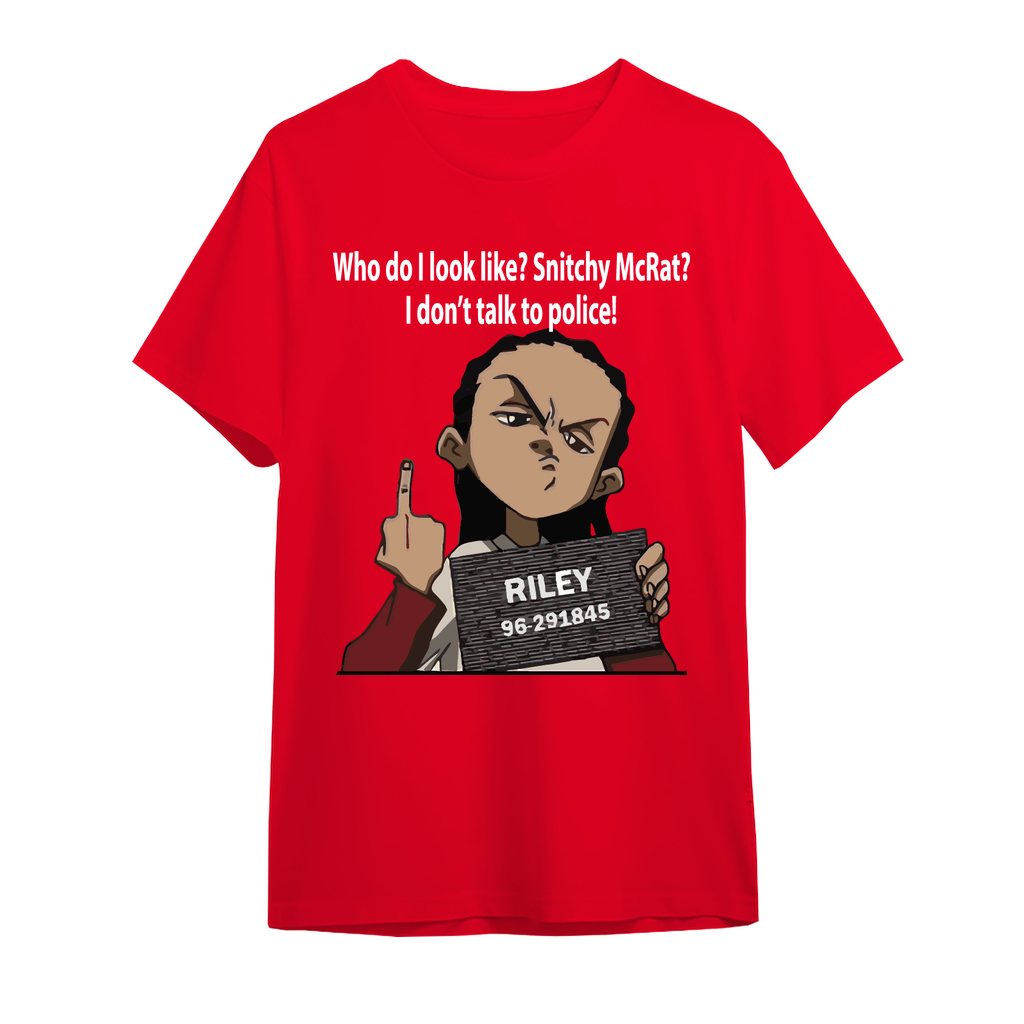 Boondocks Riley Ain't Snitchin' Oversized T-Shirt