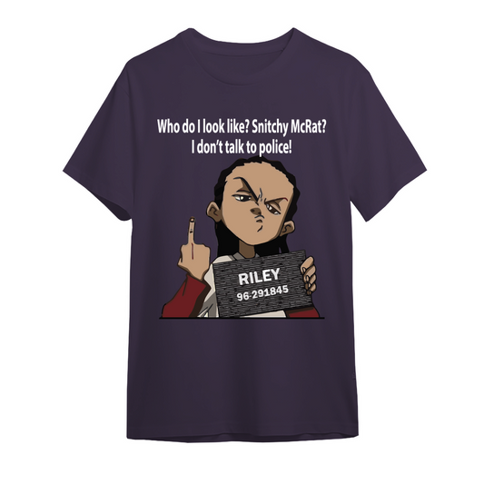 Boondocks Riley Ain't Snitchin' Oversized T-Shirt